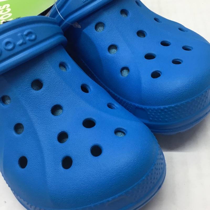 クロックス crocs シューズ シューズ relen lined clog k 18.5cm 18.5cm 無地 青 / ブルー /  ボーイズ USED 古着 中古 10122296