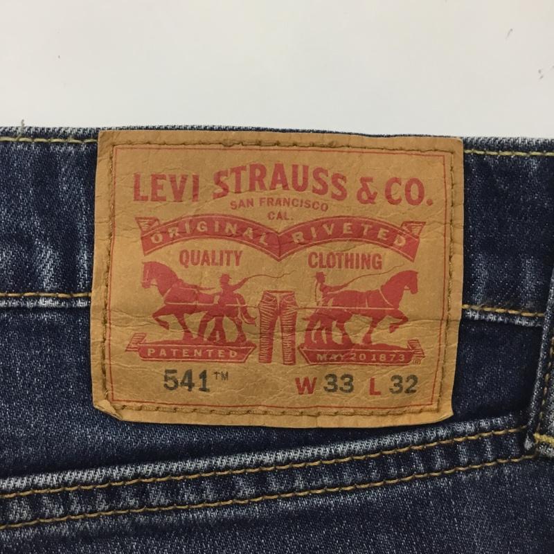 リーバイストラウスアンドコー Levi Strauss & co. パンツ デニム、ジーンズ デニムパンツ ストレートパンツ ワイドパンツ カジュアルパンツ 33インチ 無地 インディゴ / インディゴ /  メンズ USED 古着 中古 10122321