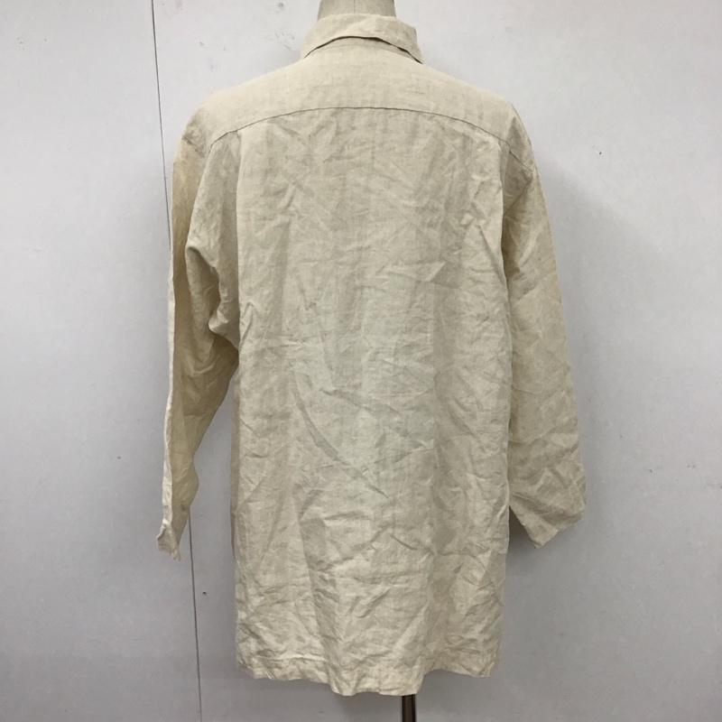 ロエフ LOEFF シャツ、ブラウス 長袖 8881-231-0012 長袖シャツ カラーシャツ カジュアルシャツ 1 無地 ベージュ / ベージュ /  メンズ USED 古着 中古 10111672