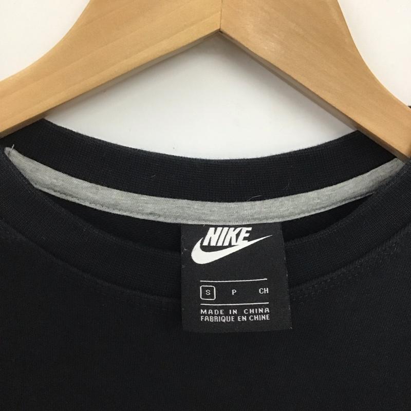 ナイキ NIKE トレーナー 長袖 aa3178-010 長袖トレーナー スウェット クルーネック S ロゴ、文字 黒 / ブラック /  メンズ USED 古着 中古 10146448