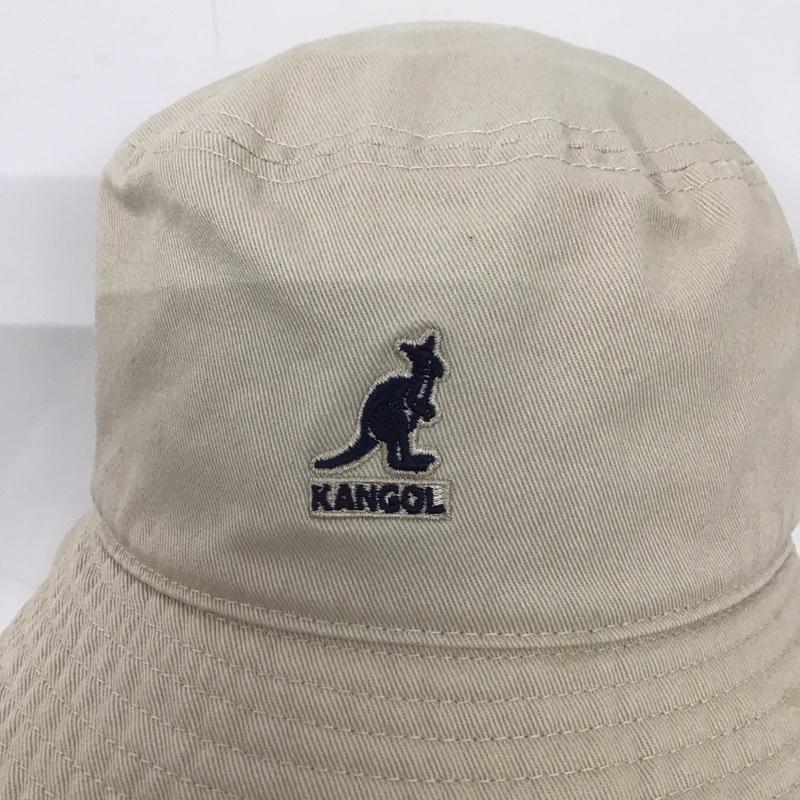 カンゴール KANGOL 帽子 ハット K4224HT Washed Bucket バケットハット ロゴ、文字 ベージュ / ベージュ /  メンズ USED 古着 中古 10132444