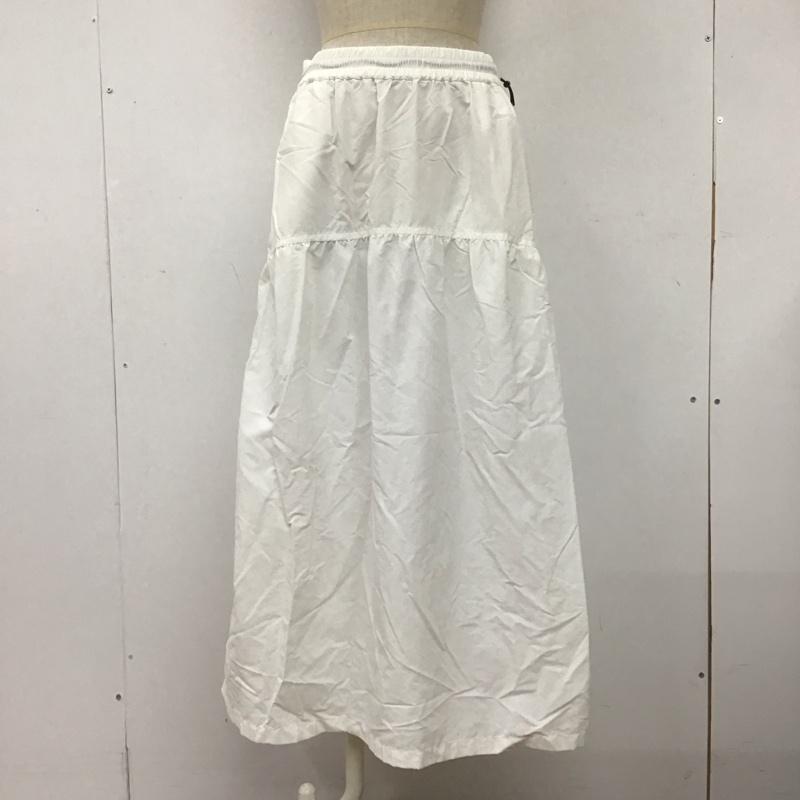 エコアルフ ECOALF スカート ロングスカート 45S01-181-01 アクティブスカート フレア S 無地 白 / ホワイト /  レディース USED 古着 中古 10108558
