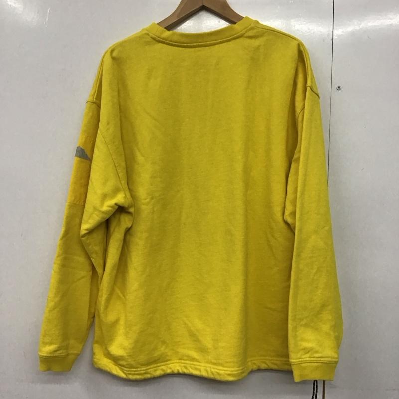 マウンテン スミス MOUNTAIN SMITH トレーナー 長袖 ms0-000-200016 長袖トレーナー クルーネックスウェット M ロゴ、文字 黄 / イエロー /  メンズ USED 古着 中古 10141481