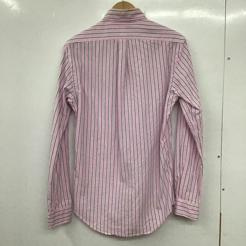ラルフローレン RALPHLAUREN シャツ、ブラウス 長袖 長袖シャツ ストライプシャツ カラーシャツ ボタンダウンシャツ XS ストライプ 桃 / ピンク /  メンズ USED 古着 中古 10139893