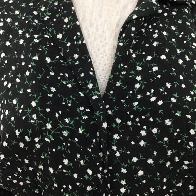 ローリーズファーム LOWRYS FARM ワンピース ロングスカート 総柄 X 花柄 黒 / ブラック /  レディース USED 古着 中古 10108663
