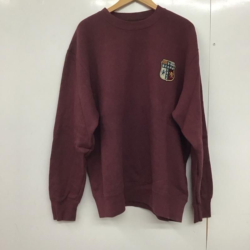 パレス PALACE トレーナー 長袖 長袖トレーナー スウェット クルーネック プルオーバー L ロゴ、文字 えんじ / ワインレッド /  メンズ USED 古着 中古 10141768