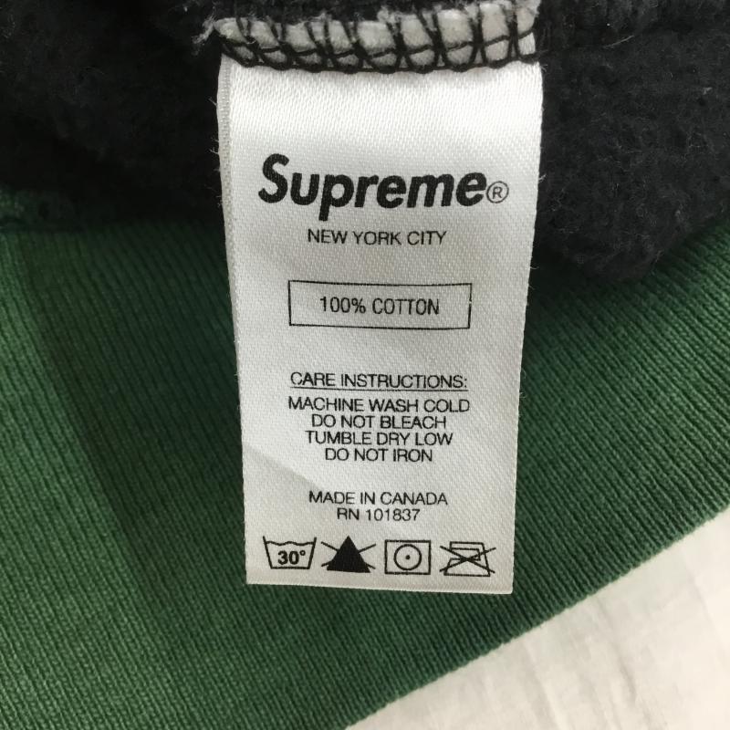 シュプリーム Supreme パーカー 長袖 FW19 Paneled Arc Hooded Sweatshirt L ロゴ、文字 黒 / ブラック / X 緑 / グリーン /  メンズ USED 古着 中古 10150029