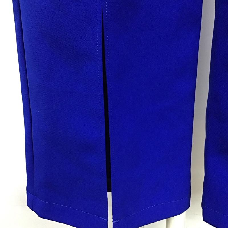 アイテムズ アーバンリサーチ ITEMS URBAN RESEARCH パンツ スラックス スラックスパンツ ワイドパンツ カジュアルパンツ センタースリットパンツ M 無地 青 / ブルー /  レディース USED 古着 中古 10118582