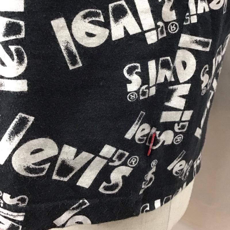 リーバイス Levi s Tシャツ 半袖 16143-0891 リラックスフィット M 総柄 黒 / ブラック /  メンズ USED 古着 中古 10115554