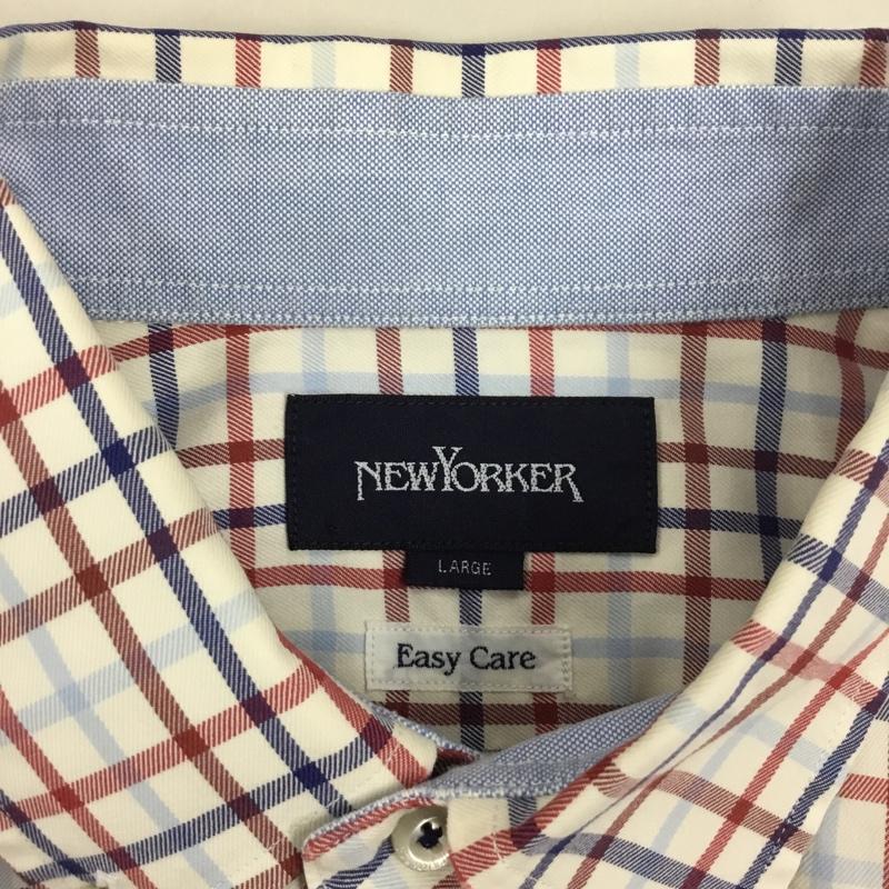 ニューヨーカー NEWYORKER シャツ、ブラウス 長袖 長袖シャツ カラーシャツ ポケットシャツ 長袖カットソー チェックシャツ L チェック マルチカラー / マルチカラー /  メンズ USED 古着 中古 10115118
