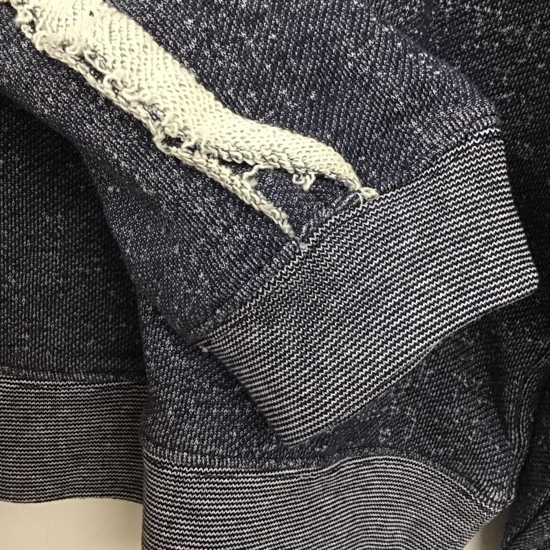 ニコアンド niko and... トレーナー 長袖 NKN52618TO スウェット 袖フリル FREE 無地 紺 / ネイビー /  レディース USED 古着 中古 10144092