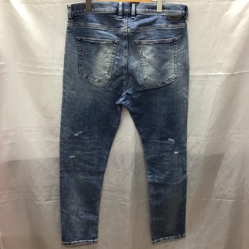 ディーゼル DIESEL パンツ デニム、ジーンズ デニムパンツ ストレートパンツ ワイドパンツ カジュアルパンツ 34 無地 インディゴ / インディゴ /  メンズ USED 古着 中古 10116340