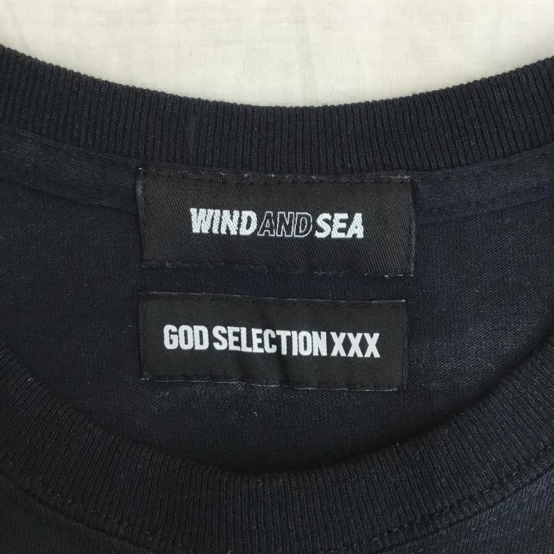 ウィンダンシー WIND AND SEA Tシャツ 半袖 XXX-WDS-02　GX-S20－WSST-02　WIND AND SEA × GOD SELECTION XXX S ロゴ、文字 黒 / ブラック /  メンズ USED 古着 中古 10127863
