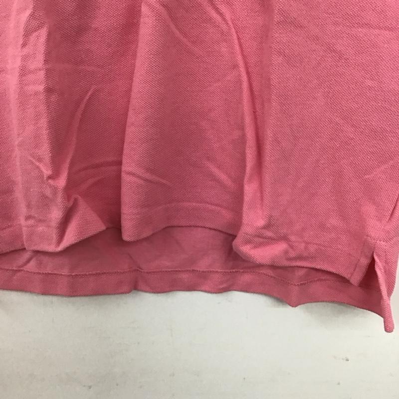 ラルフローレンスポーツ RALPHLAURENSPORT ポロシャツ 半袖 半袖ポロシャツ カラーシャツ 半袖カットソー M ロゴ、文字 桃 / ピンク /  レディース USED 古着 中古 10132959