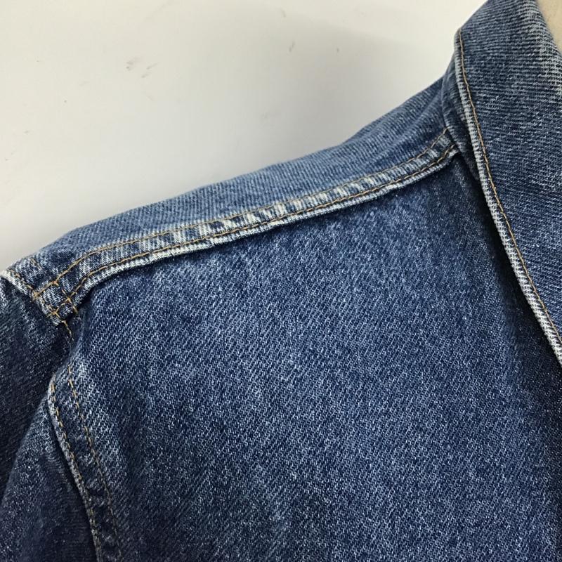 リーバイス Levi s ジャケット、上着 ジャンパー、ブルゾン デニムジャケット Gジャン 90s USA製 38 無地 インディゴ / インディゴ /  メンズ USED 古着 中古 10105676
