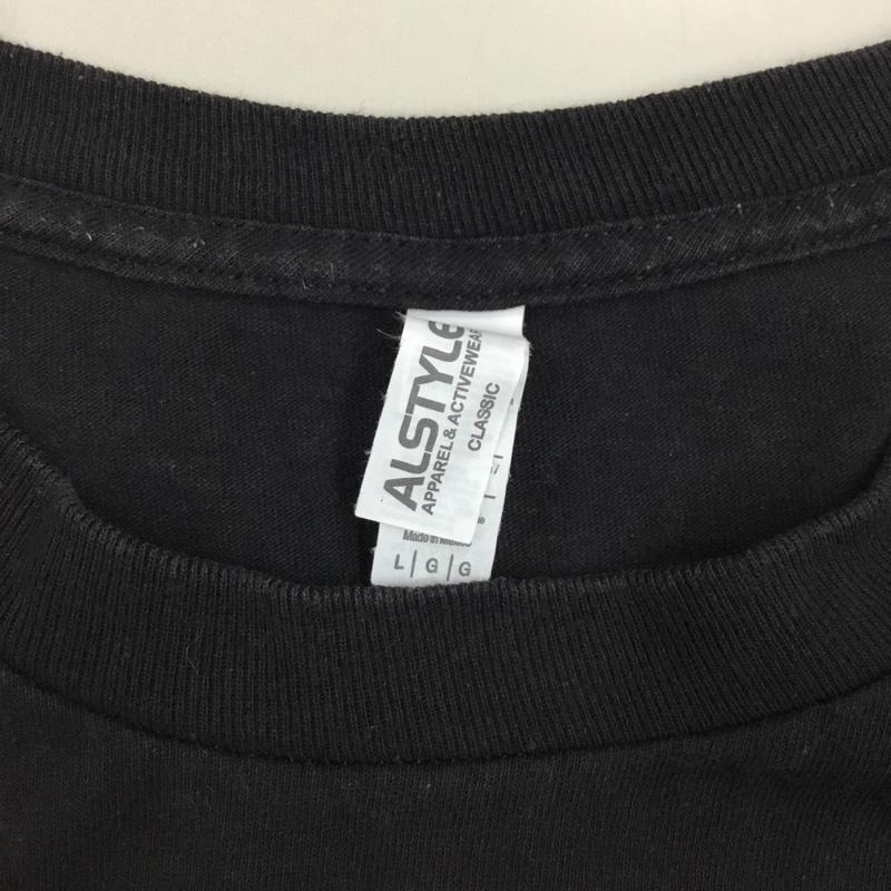 テンダーロイン TENDERLOIN Tシャツ 半袖 半袖カットソー プリントTシャツ クルーネックカットソー L ロゴ、文字 黒 / ブラック /  メンズ USED 古着 中古 10115155