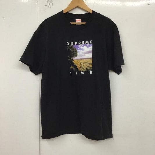 シュプリーム Supreme Tシャツ 半袖 20SS supremetimetee 半袖カットソー プリントTシャツ M プリント 黒 / ブラック /  メンズ USED 古着 中古 10129619