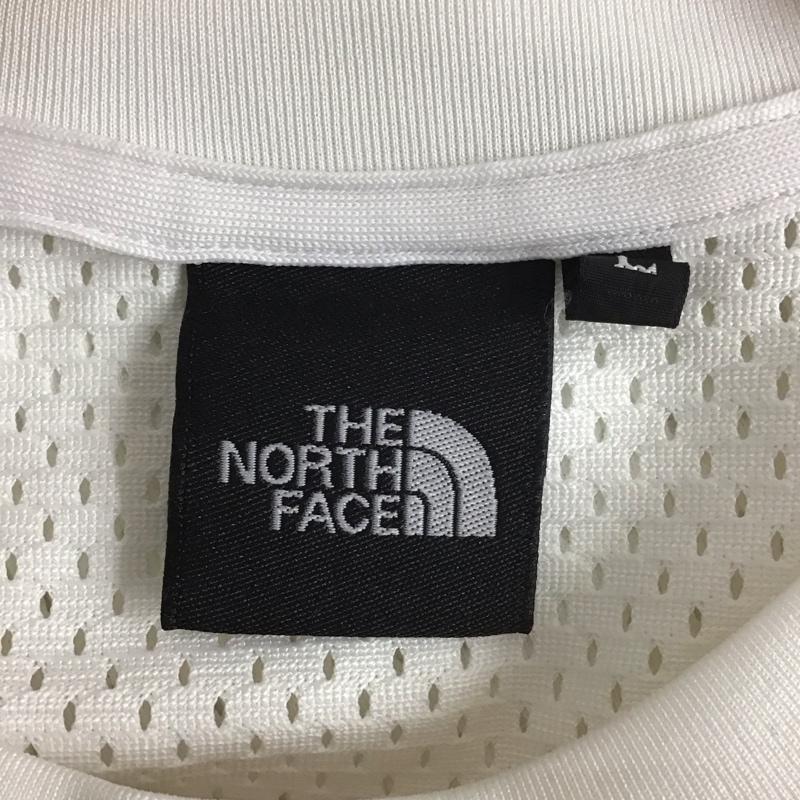 ザノースフェイス THE NORTH FACE Tシャツ 半袖 NT31801M メッシュＴシャツ カモロゴT L ロゴ、文字 白 / ホワイト /  メンズ USED 古着 中古 10131334
