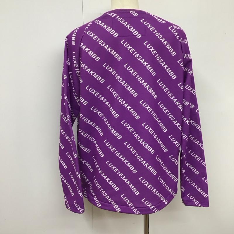 エーケーエム AKM カットソー 長袖 サイドファスナー LUXE163AKMBB 総柄 紫 / パープル /  メンズ USED 古着 中古 10118284