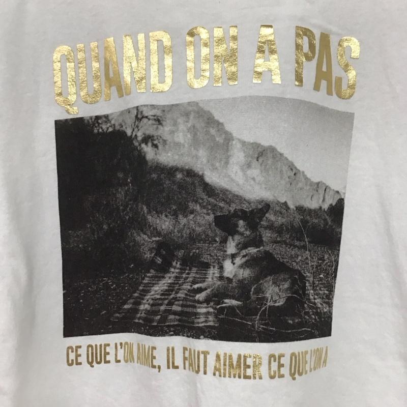 ディスコート Discoat Tシャツ 半袖 DPZ2042106A0002 フォトグラフィックTシャツ FREE ロゴ、文字 白 / ホワイト /  レディース USED 古着 中古 10144114