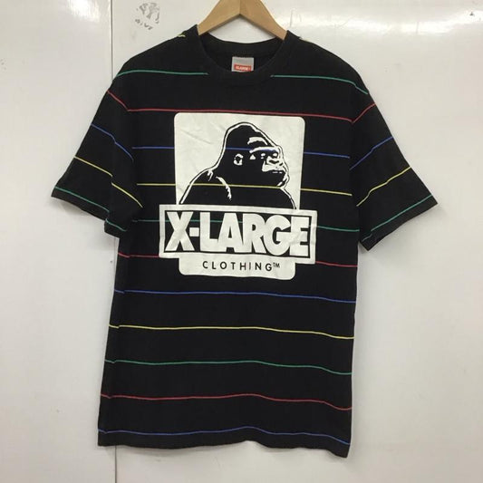 エクストララージ XLARGE Tシャツ 半袖 半袖カットソー プリントTシャツ クルーネックカットソー L プリント 黒 / ブラック /  メンズ USED 古着 中古 10129692