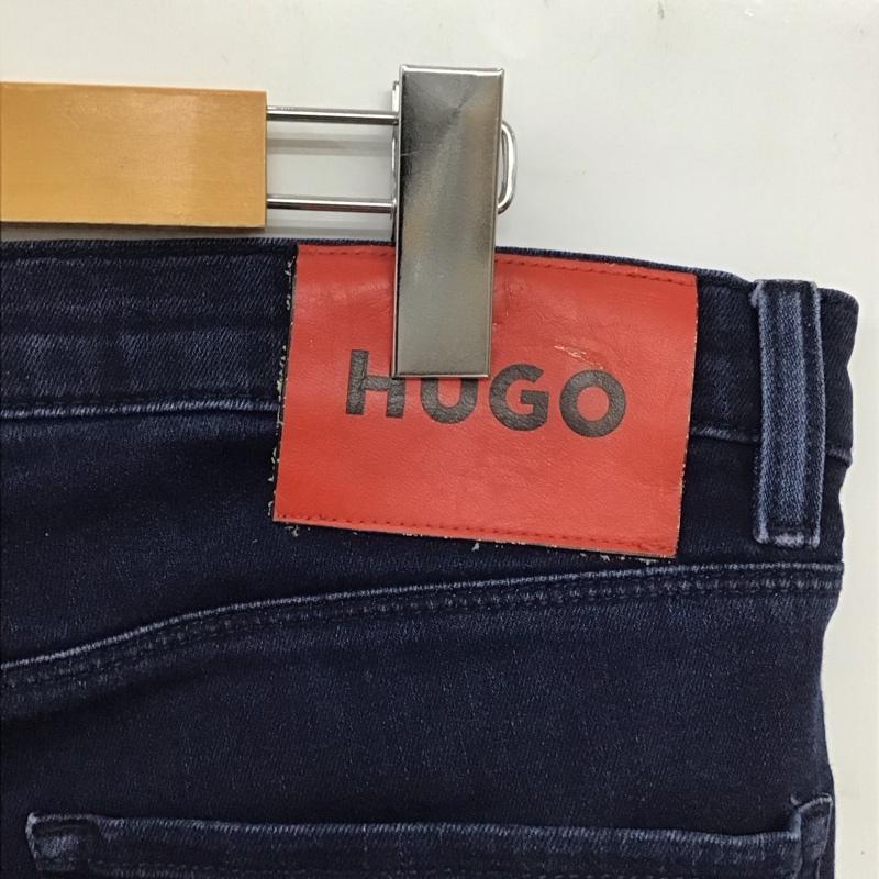 ヒューゴボス HUGO BOSS パンツ デニム、ジーンズ デニムパンツ スリムパンツ カジュアルパンツ ストレッチパンツ 32インチ 無地 インディゴ / インディゴ /  メンズ USED 古着 中古 10150717