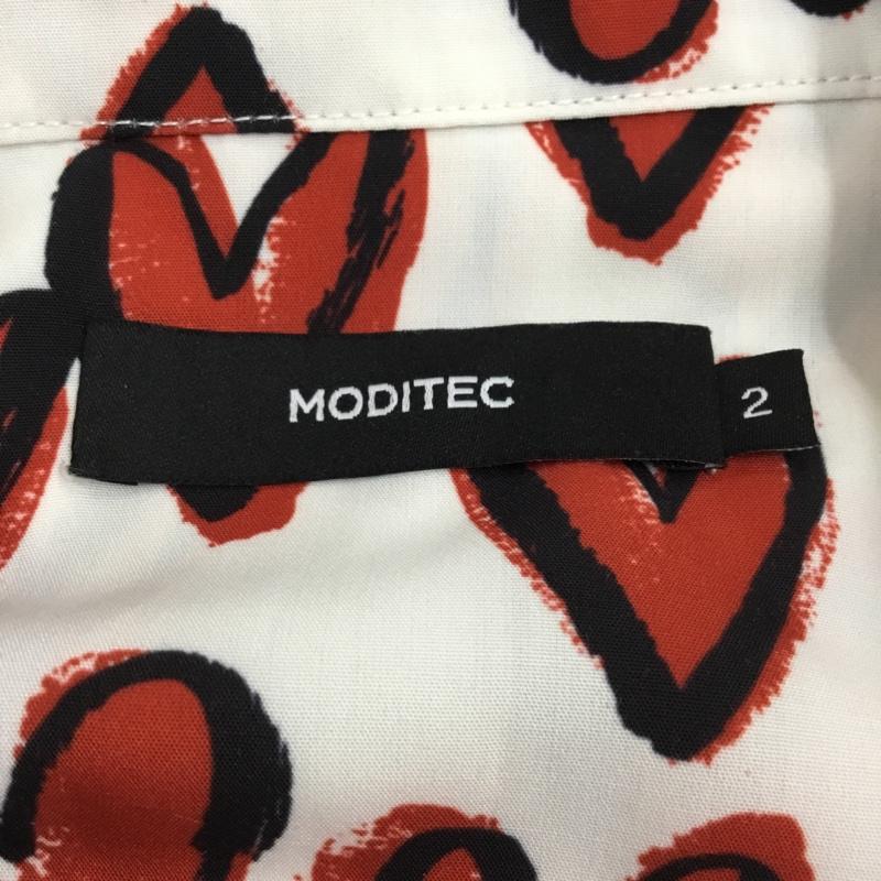 モディテック MODITEC シャツ、ブラウス 半袖 M  白 / ホワイト /  メンズ USED 古着 中古 10109052