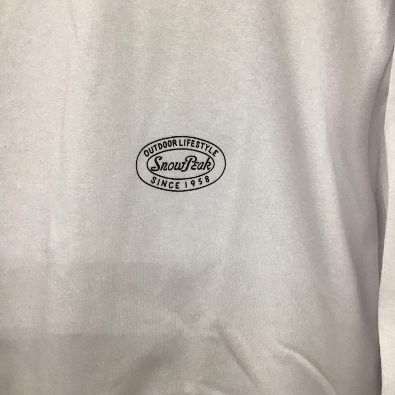 スノーピーク Snow Peak Tシャツ 半袖 Relume JOURNALSTANDARD別注 半袖カットソー プリントTシャツ クルーネックカットソー M ロゴ、文字 白 / ホワイト /  メンズ USED 古着 中古 10131628