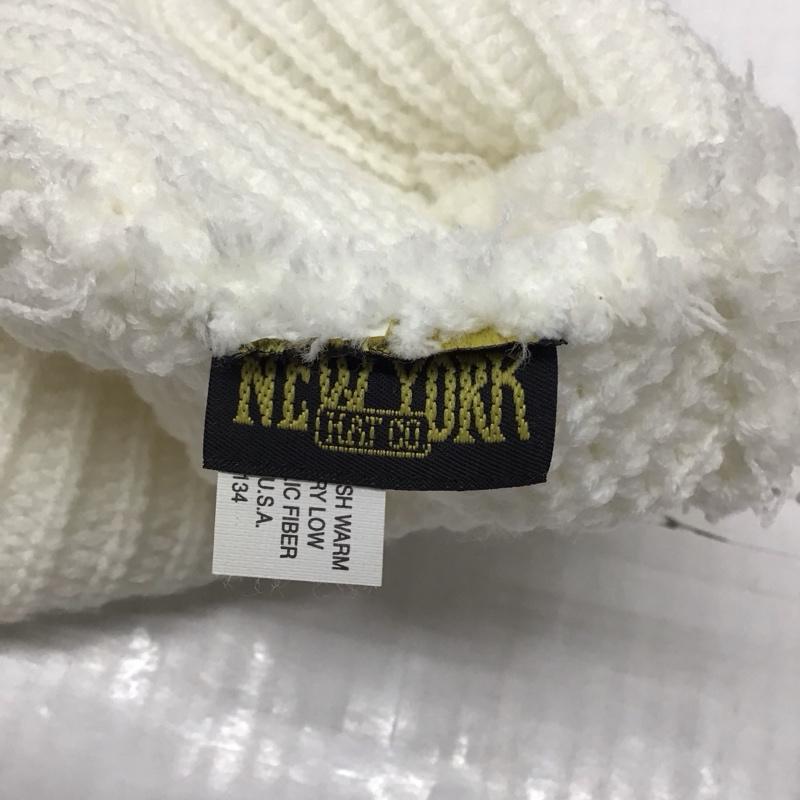 ニューヨークハット NEW YORK HAT 帽子 ニット帽 USA製 無地 白 / ホワイト /  メンズ USED 古着 中古 10120888