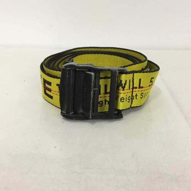 オフホワイト Off-White ベルト・バックル ベルト OWRB009E17223126 ロゴ、文字 黄 / イエロー /  メンズ USED 古着 中古 10141632