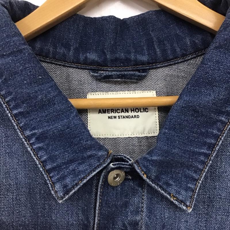アメリカンホリック AMERICAN HOLIC ジャケット、上着 ジャケット、ブレザー デニムジャケット Gジャン FREE 無地 インディゴ / インディゴ /  レディース USED 古着 中古 10140631