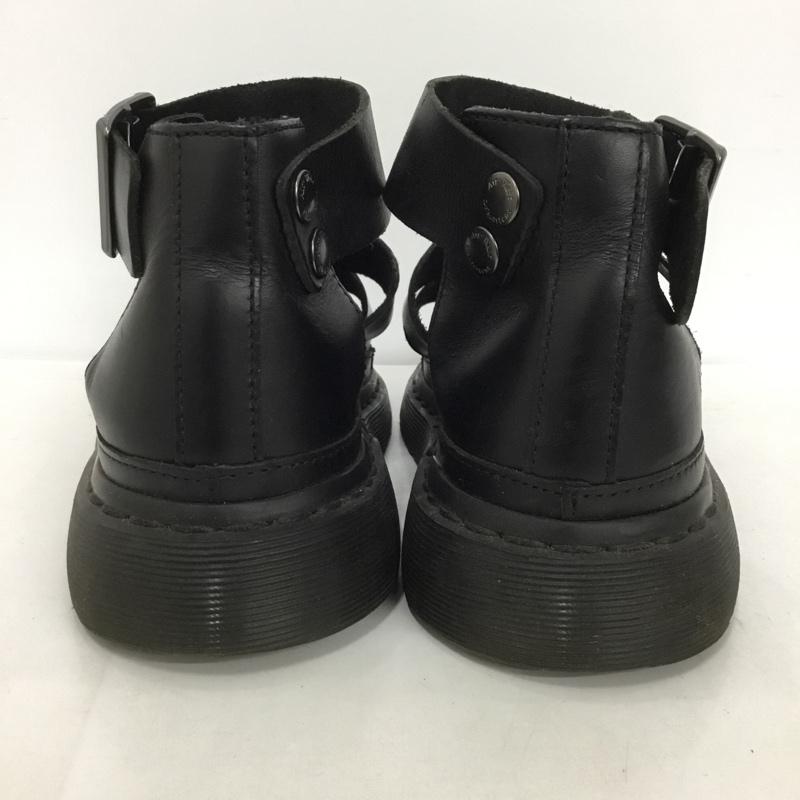 ドクターマーチン Dr.Martens サンダル サンダル AW006 ストラップ レザー UK4 US：6 無地 黒 / ブラック /  レディース USED 古着 中古 10125172