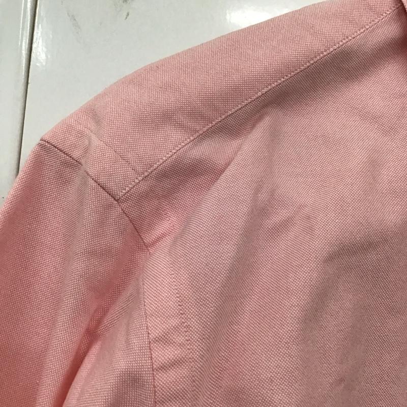 ラルフローレン RALPHLAUREN シャツ、ブラウス 長袖 長袖シャツ 無地シャツ カラーシャツ ボタンダウンシャツ ロゴ、文字 桃 / ピンク /  メンズ USED 古着 中古 10128788