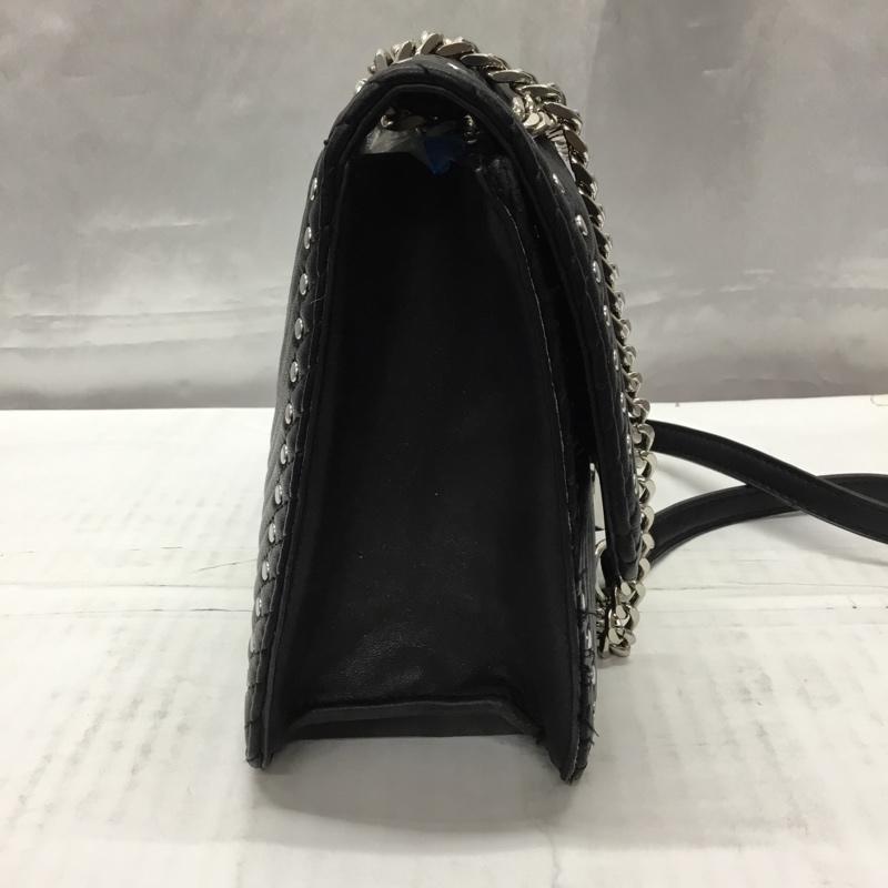 ザラベーシック ZARA BASIC ショルダーバッグ ショルダーバッグ 6326 304 040 チェーン 無地 黒 / ブラック / X 銀 / シルバー /  レディース USED 古着 中古 10110517