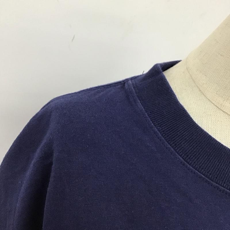 ミルクフェド MILKFED. Tシャツ 半袖 103221011043 バックプリント ロゴ、文字 紺 / ネイビー /  レディース USED 古着 中古 10116664