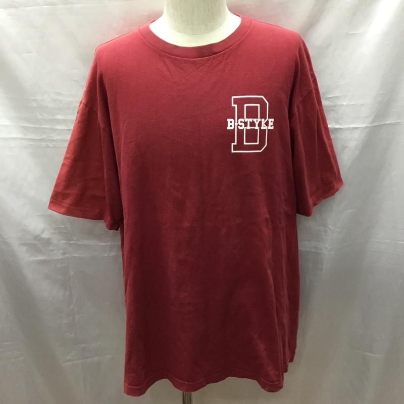 古着 USED Tシャツ 半袖 半袖カットソー プリントTシャツ クルーネックカットソー 古着 XXL プリント えんじ / ワインレッド /  メンズ USED 古着 中古 10116841