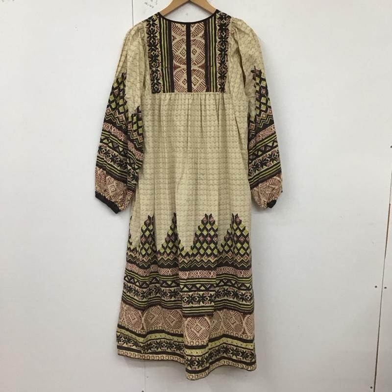 フリーダ Freada ワンピース ロングスカート 総柄 マルチカラー / マルチカラー / X ベージュ / ベージュ /  レディース USED 古着 中古 10129164