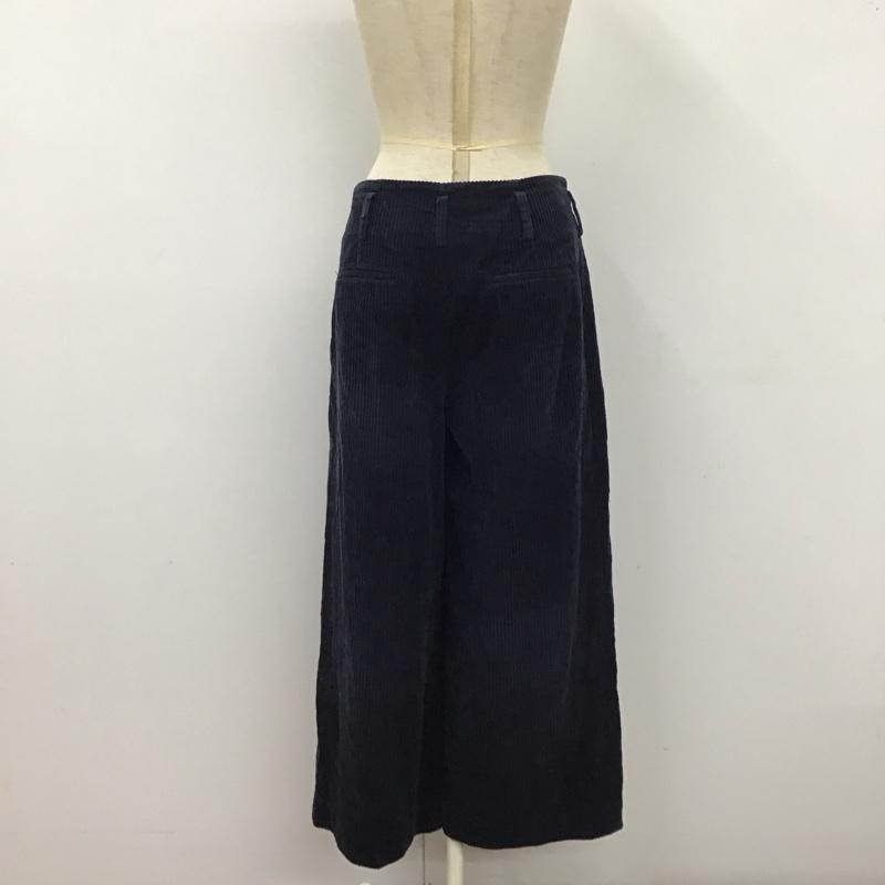 ザラ ZARA パンツ ワークパンツ、ペインターパンツ コーデュロイパンツ ワイドパンツ ストレートパンツ カジュアルパンツ S 無地 紺 / ネイビー /  レディース USED 古着 中古 10122543