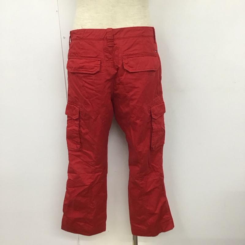 トミーヒルフィガー TOMMY HILFIGER パンツ ワークパンツ、ペインターパンツ ワークパンツ カジュアルパンツ ワイドパンツ カーゴパンツ 32インチ 無地 赤 / レッド /  メンズ USED 古着 中古 10111103
