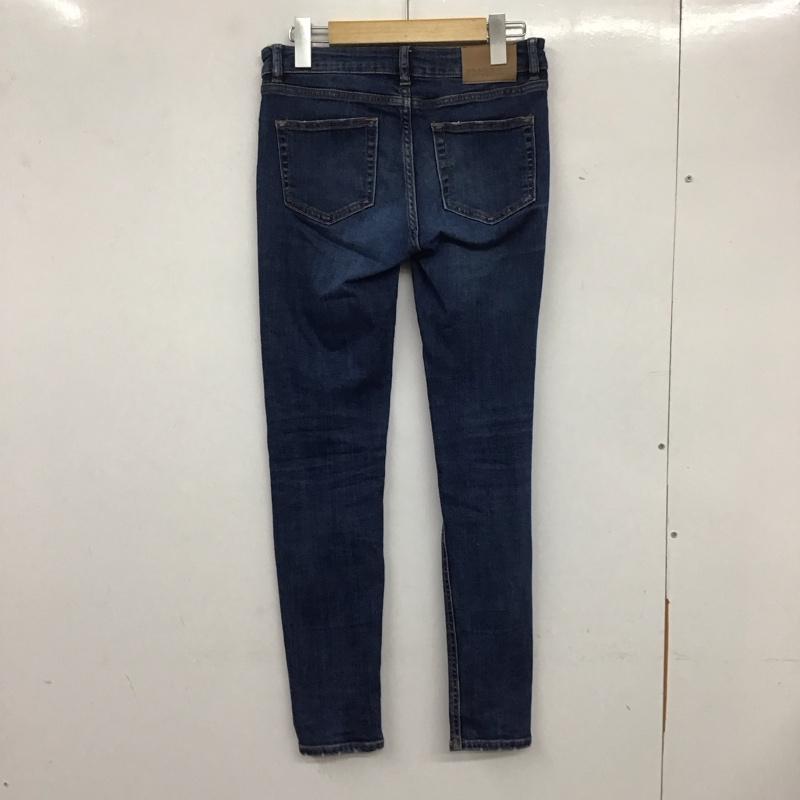 ザラ ZARA パンツ デニム、ジーンズ スキニー ストレッチ 34 無地 青 / ブルー /  レディース USED 古着 中古 10133698