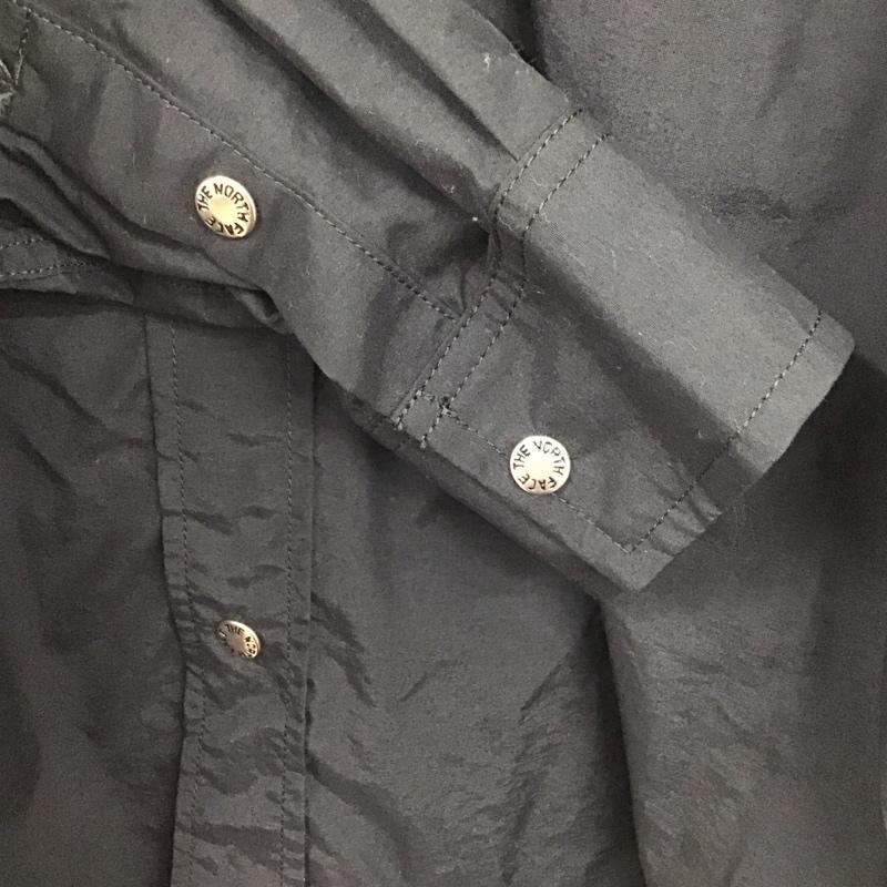 ザノースフェイス THE NORTH FACE シャツ、ブラウス 長袖 NR11961 Nuptse Shirt M 無地 黒 / ブラック /  メンズ USED 古着 中古 10134847