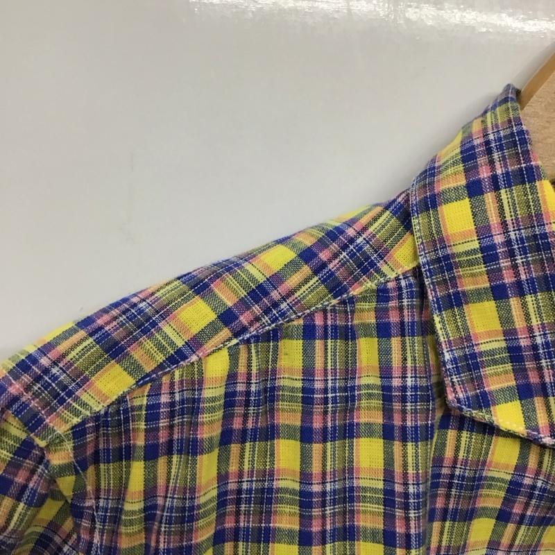 ナノユニバース nano・universe シャツ、ブラウス 長袖 NUC41SH0172SK コットンリネン 綿麻 M チェック マルチカラー / マルチカラー /  メンズ USED 古着 中古 10133575