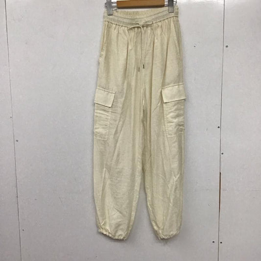 ローリーズファーム LOWRYS FARM パンツ ワークパンツ、ペインターパンツ FREE 無地 白 / ホワイト /  レディース USED 古着 中古 10138128