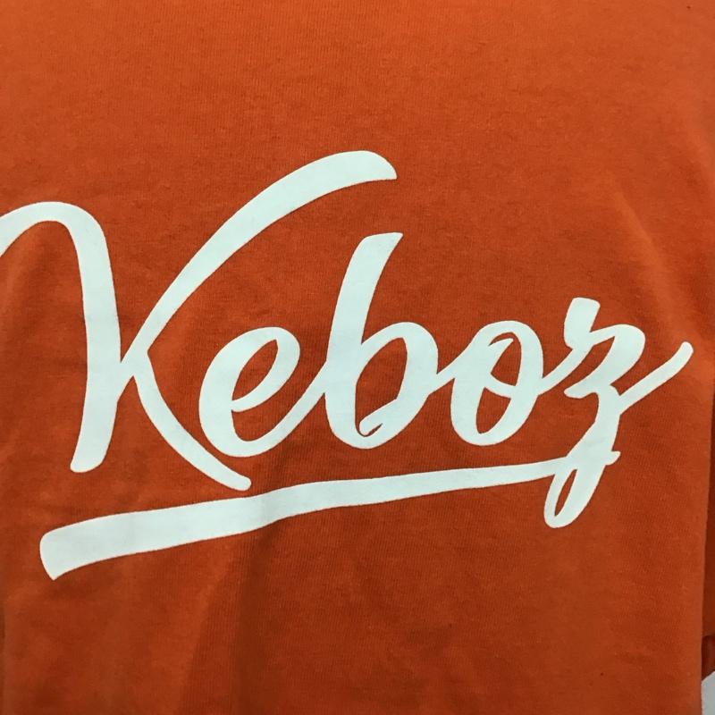 ケボズ KEBOZ カットソー 半袖 半袖カットソー プリントTシャツ クルーネックカットソー 半袖スウェット M ロゴ、文字 橙 / オレンジ /  メンズ USED 古着 中古 10119433