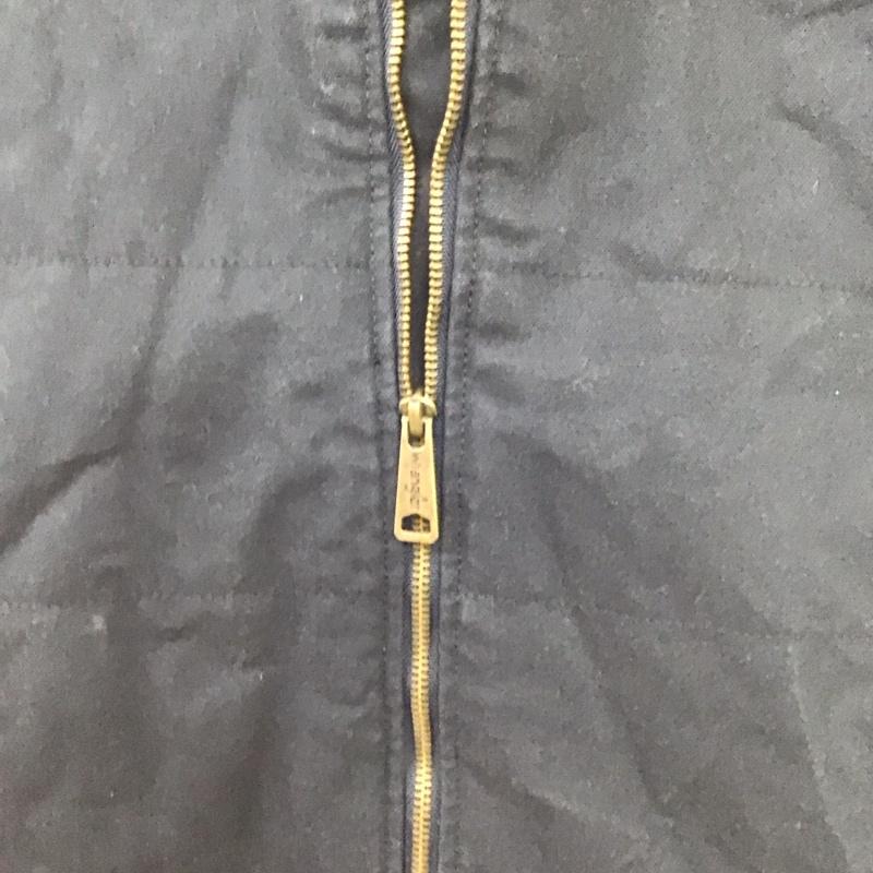 ラングラー Wrangler ベスト ベスト ジップアップベスト ノースリーブカットソー アウター M ロゴ、文字 紺 / ネイビー /  メンズ USED 古着 中古 10147267
