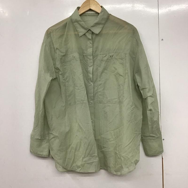 アーバンリサーチ URBAN RESEARCH シャツ、ブラウス 長袖 シアーシャツ FREE 無地 薄緑 / ライトグリーン /  レディース USED 古着 中古 10146780