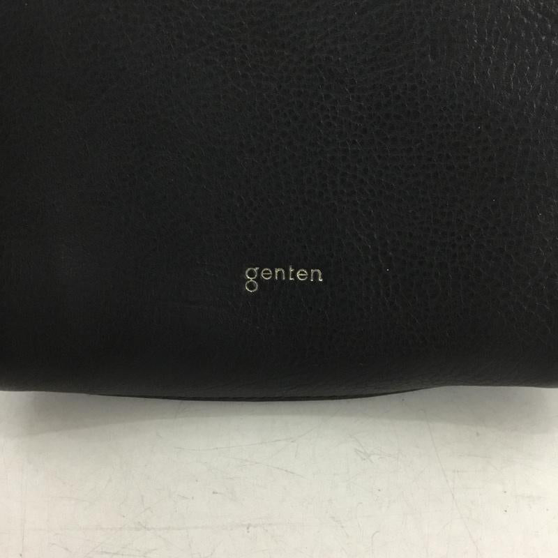 ゲンテン genten ショルダーバッグ ショルダーバッグ プティート ミニショルダー レザー ロゴ、文字 黒 / ブラック /  レディース USED 古着 中古 10149883