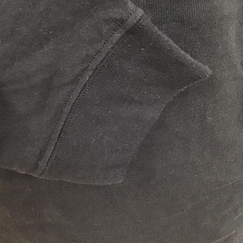 ラフアンドビー LAUGH&BE カットソー 長袖 長袖カットソー クルーネックカットソー ロングスリーブカットソー プリントTシャツ L プリント 黒 / ブラック /  メンズ USED 古着 中古 10114689