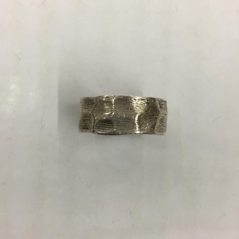 古着 USED アクセサリー 指輪 P5 SV95 シルバー たたき 14号 無地 銀 / シルバー /  メンズ USED 古着 中古 10106018