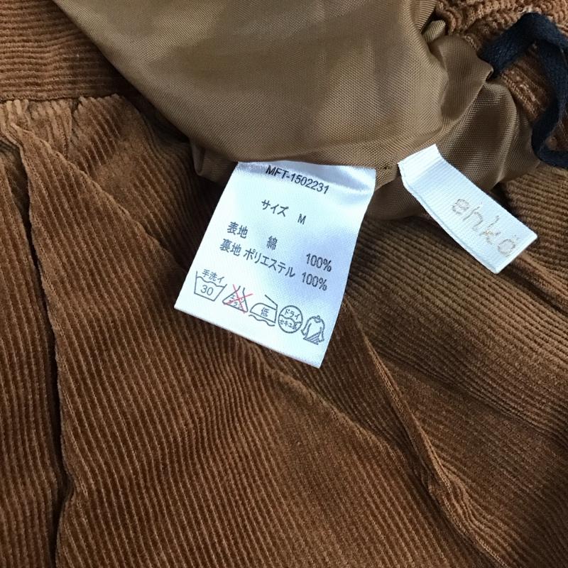 エヘカソポ ehka sopo スカート ひざ丈スカート 1502231 コーデュロイ M 無地 茶 / ブラウン /  レディース USED 古着 中古 10118222
